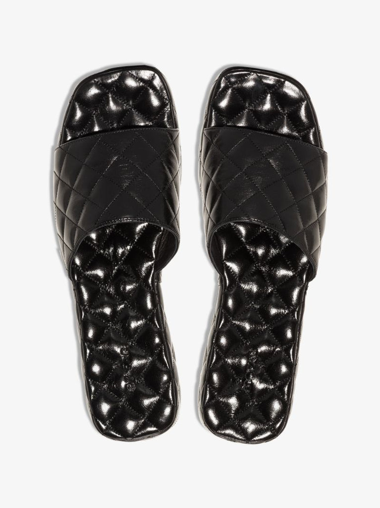 Black Lilo Patent Leather Sandals