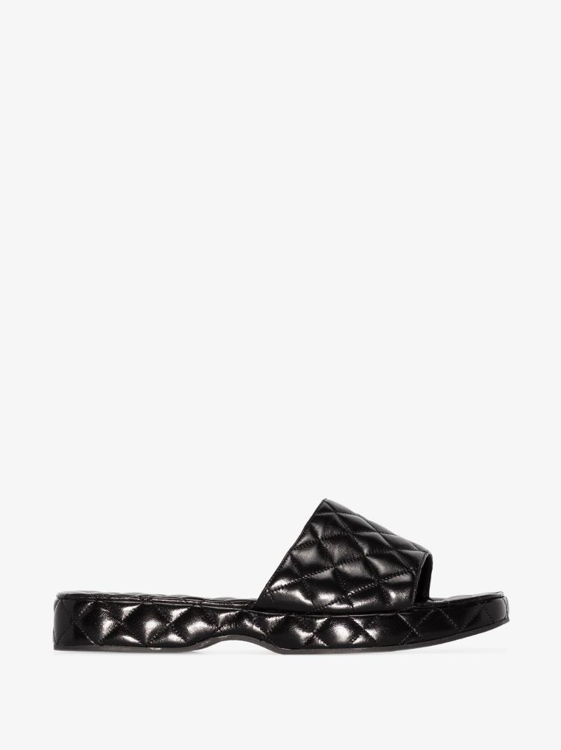 Black Lilo Patent Leather Sandals
