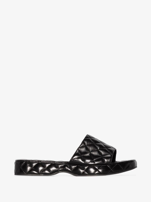 Black Lilo Patent Leather Sandals