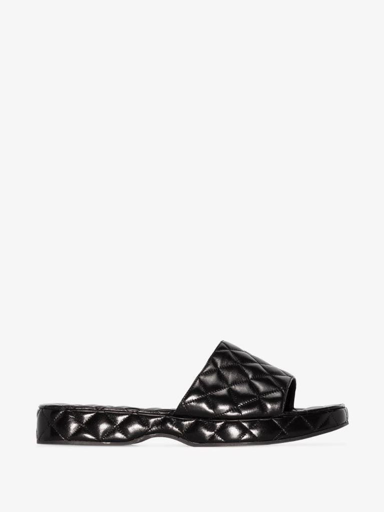 Black Lilo Patent Leather Sandals