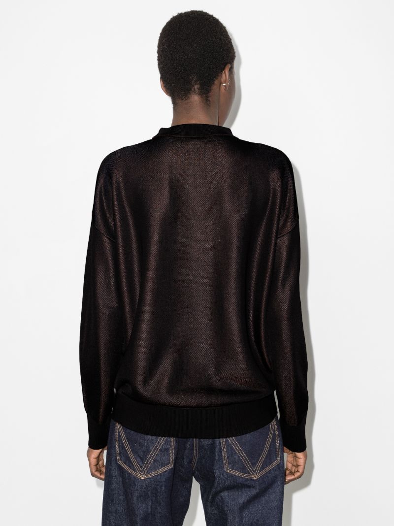 Colour Block Logo Intarsia Sweater
