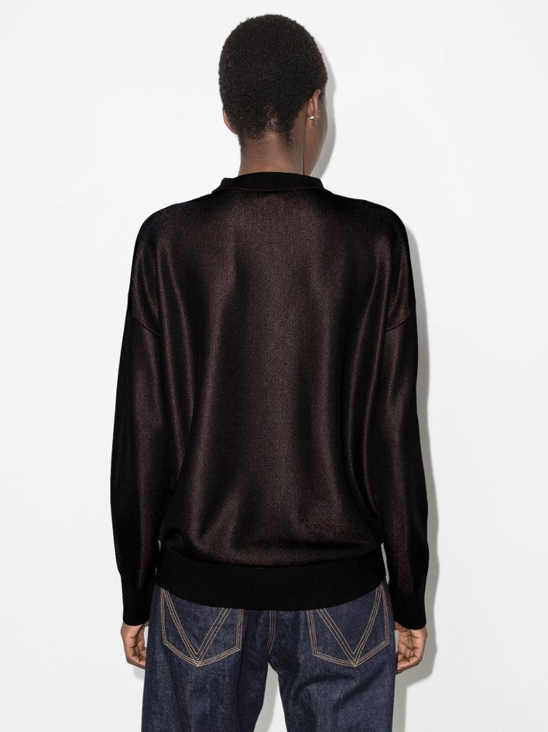 Colour Block Logo Intarsia Sweater