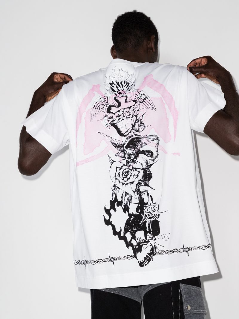 Gothic Print Cotton T-shirt
