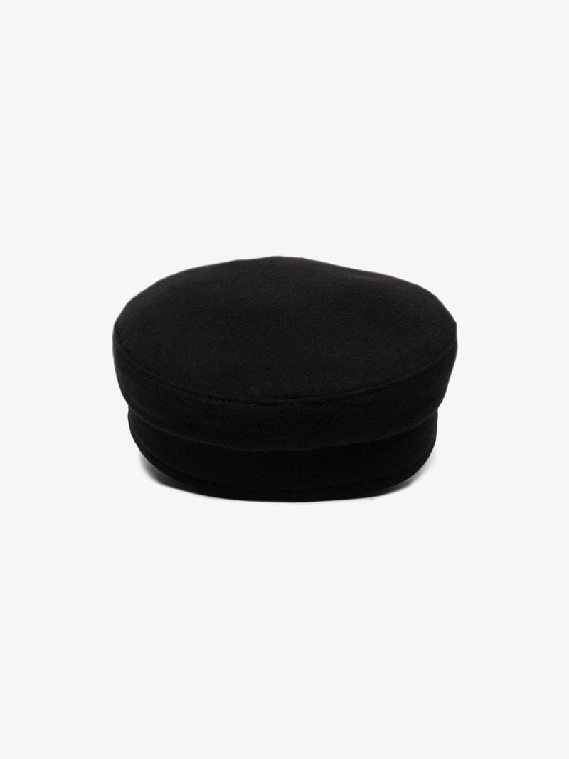 Black Safety Pin Baker Boy Hat