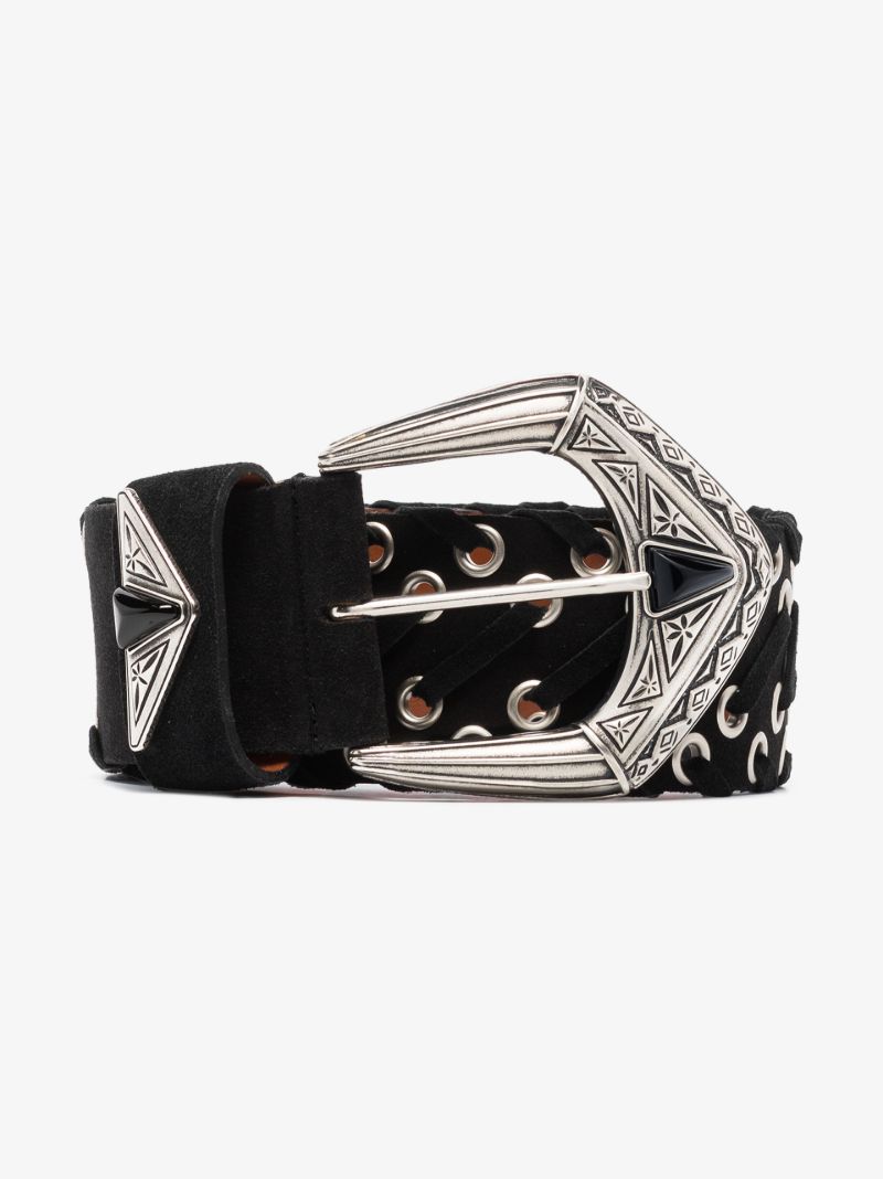 Black Suede Belt