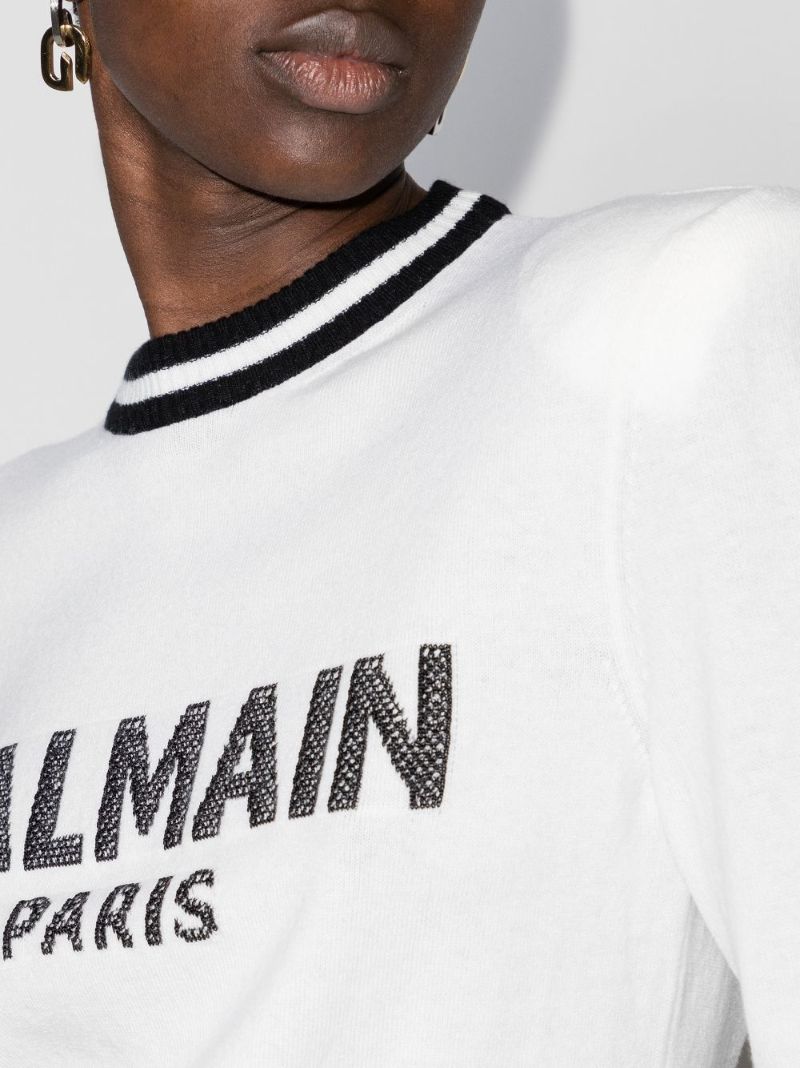 Cropped Logo Sweater