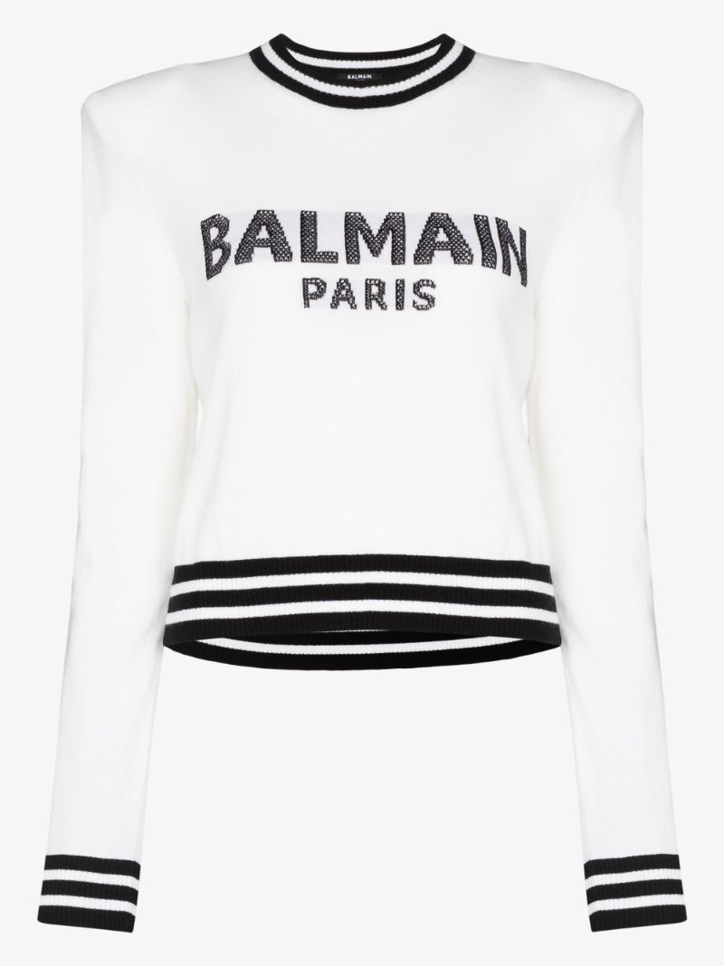 Cropped Logo Sweater
