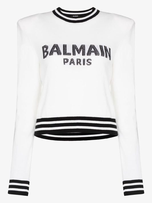 Cropped Logo Sweater