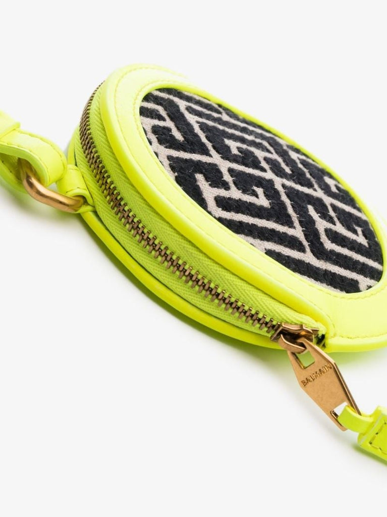 Neutral Monogram Jacquard Coin Purse