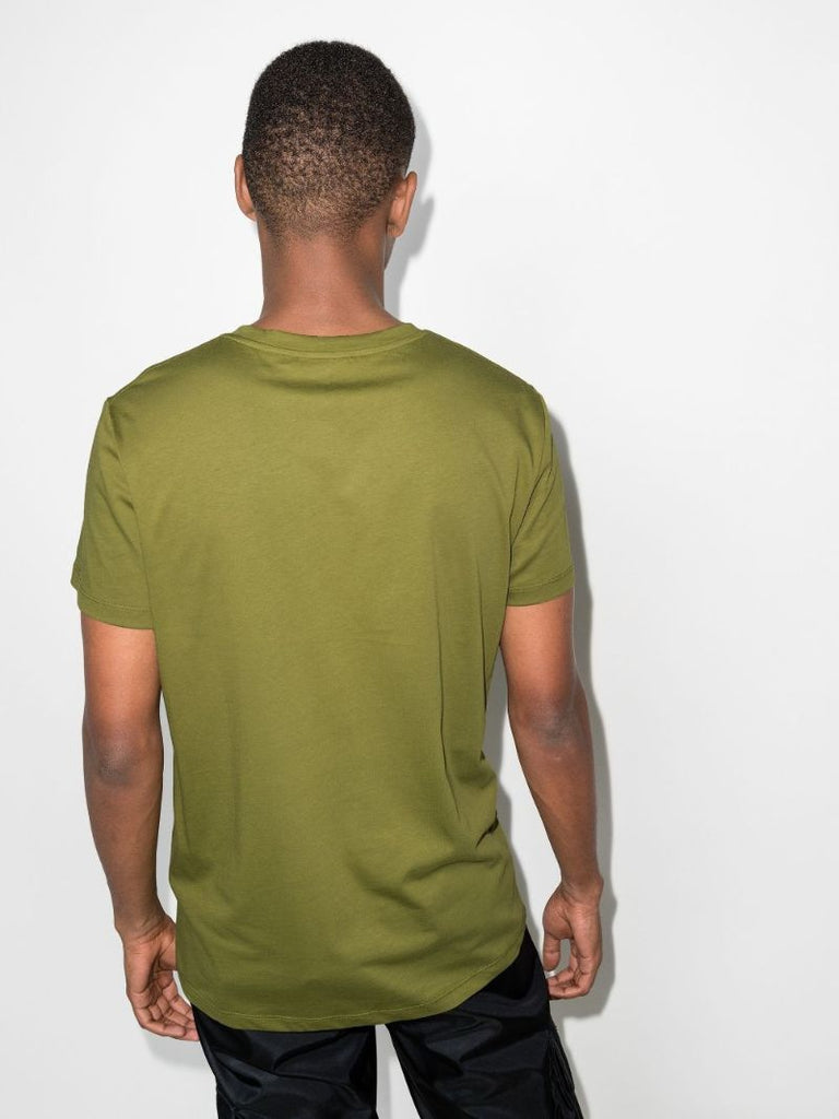 Flocked Logo Cotton T-shirt