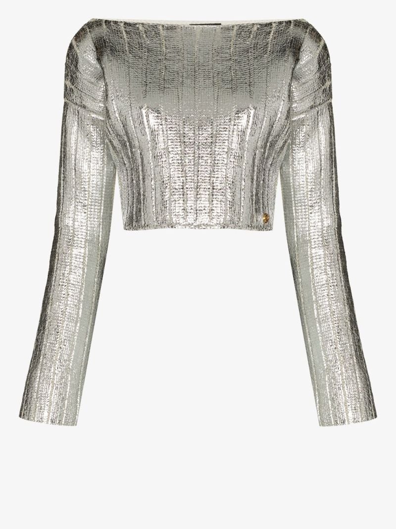 Cropped Knit Sweater