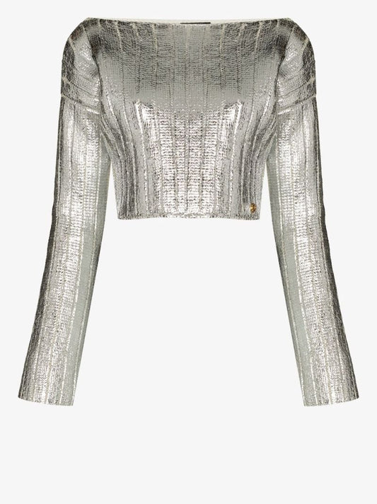 Cropped Knit Sweater