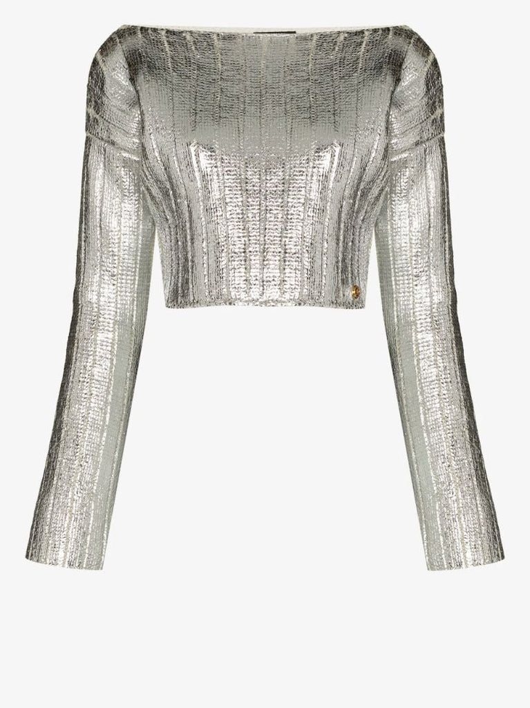 Cropped Knit Sweater