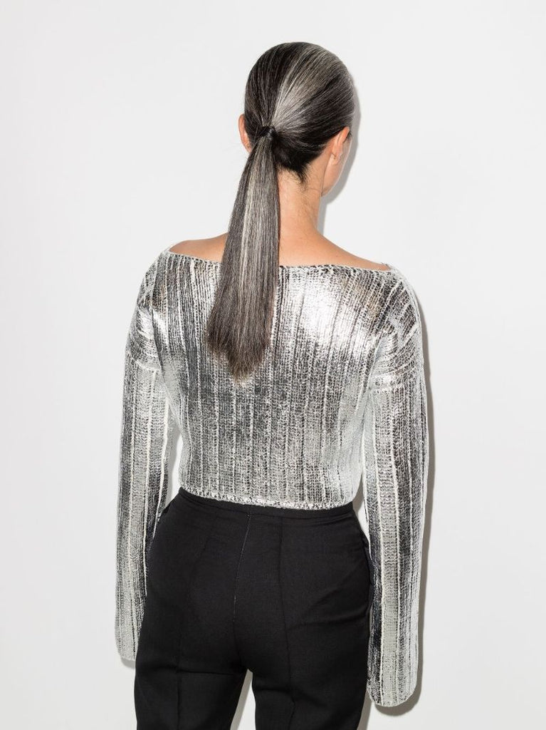 Cropped Knit Sweater