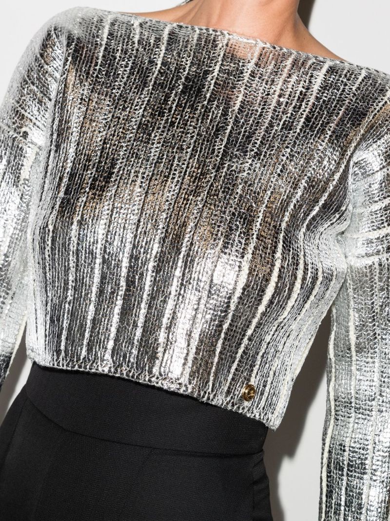 Cropped Knit Sweater