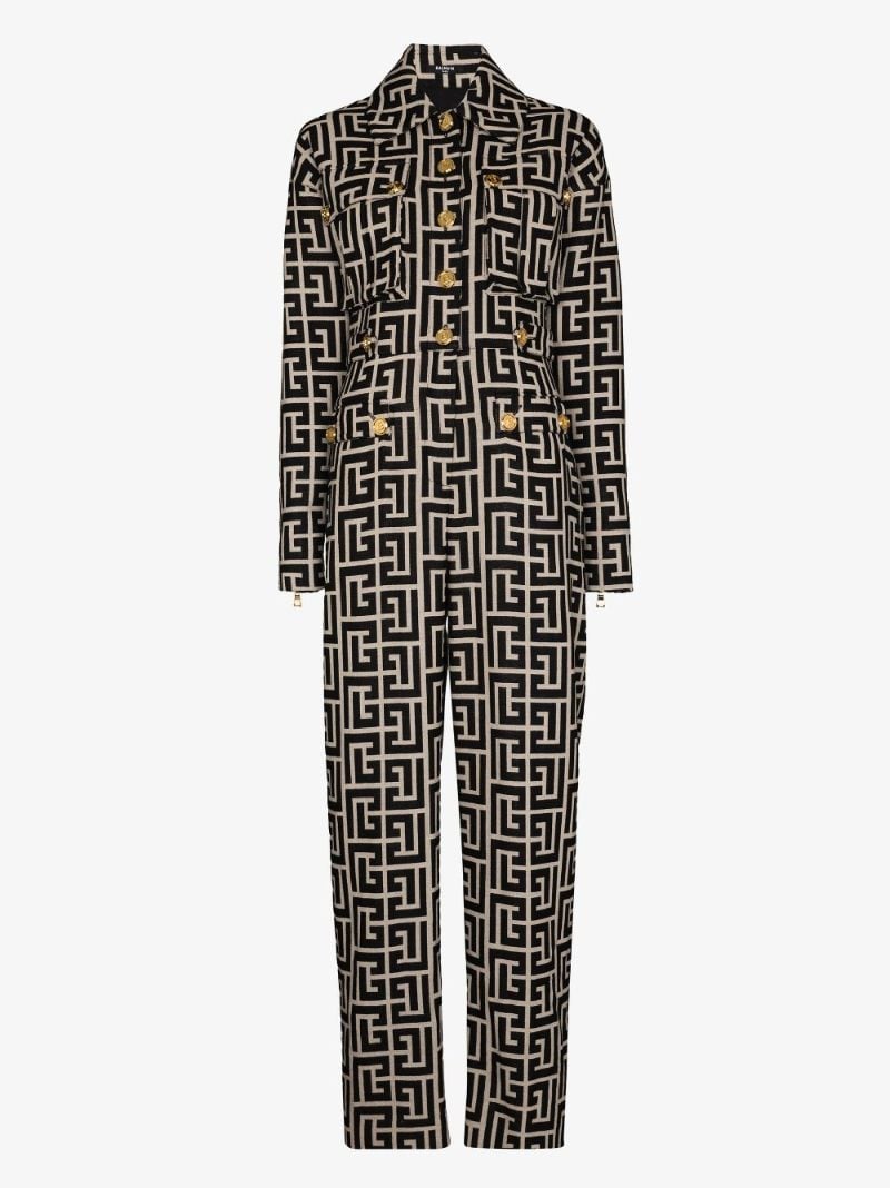 Monogram Wool Jumpsuit