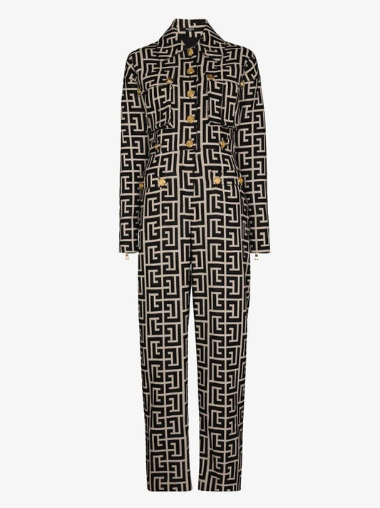 Monogram Wool Jumpsuit