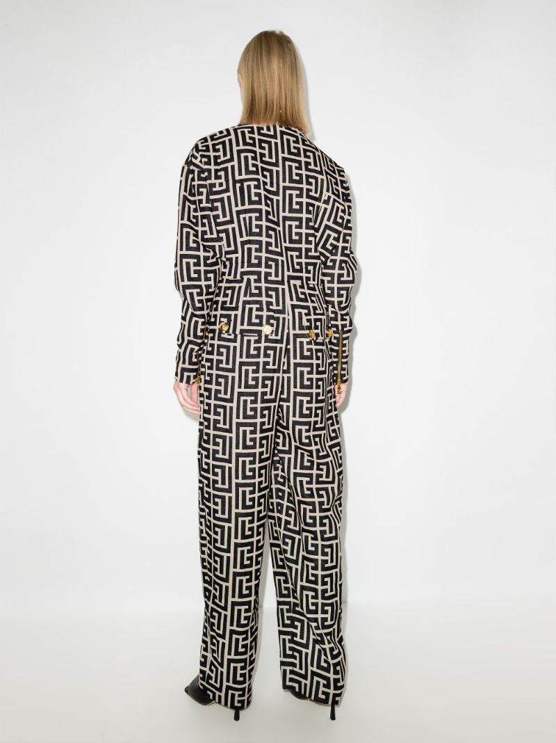 Monogram Wool Jumpsuit