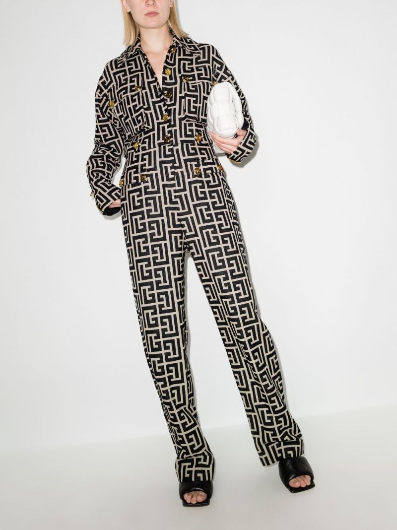Monogram Wool Jumpsuit