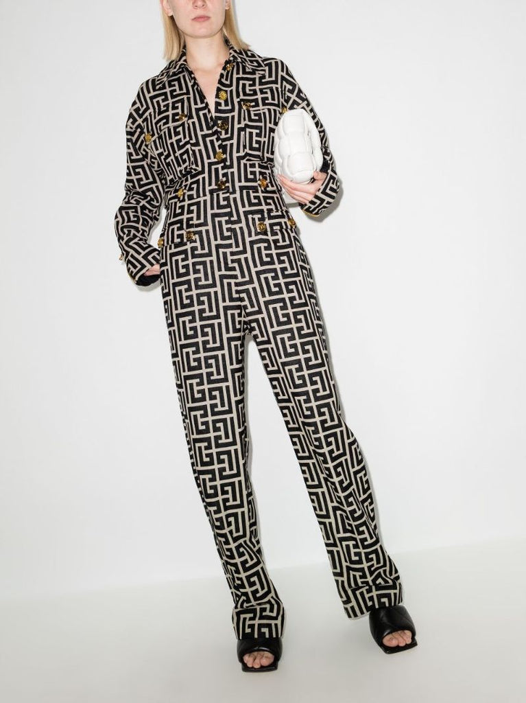 Monogram Wool Jumpsuit