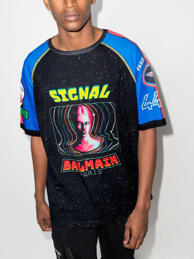 Spacial Print Cotton T-shirt