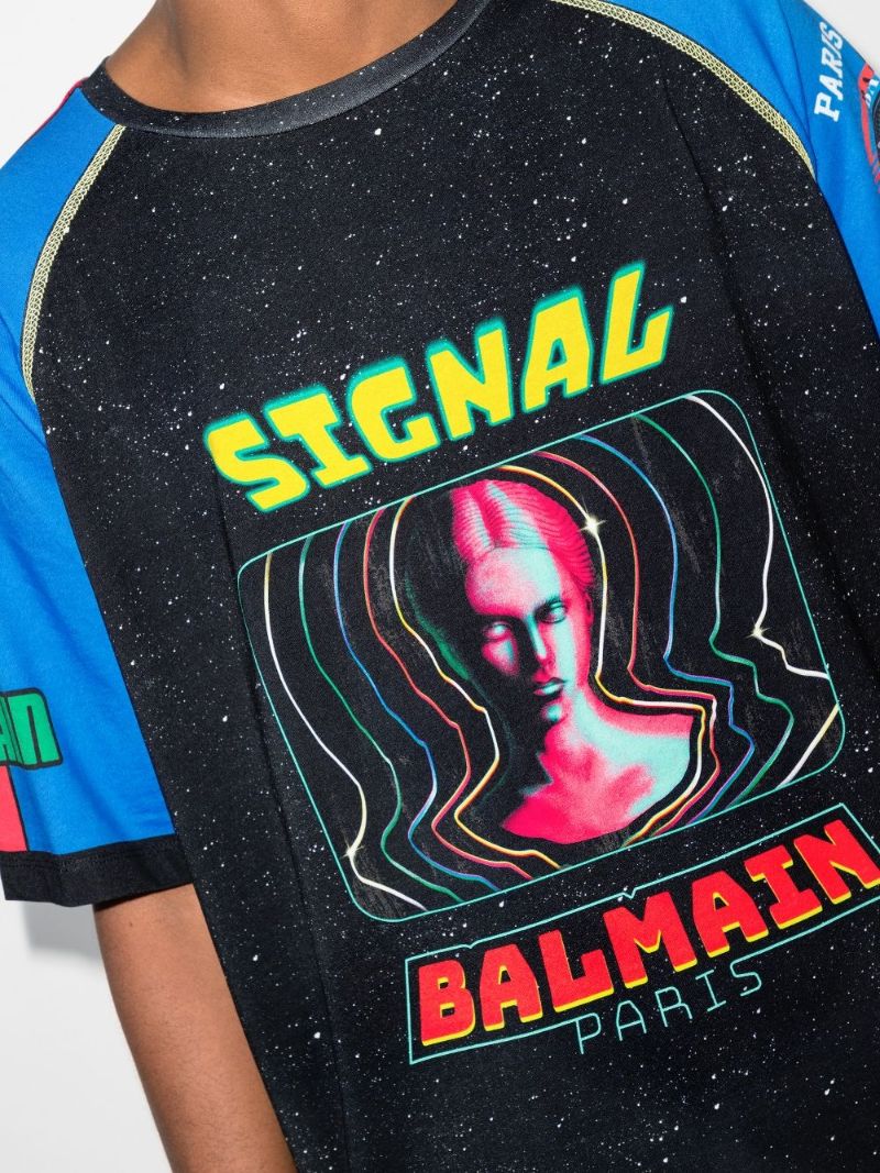 Spacial Print Cotton T-shirt