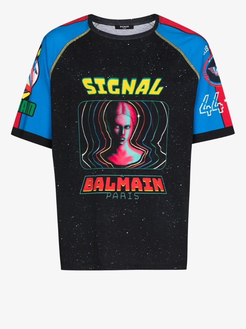 Spacial Print Cotton T-shirt