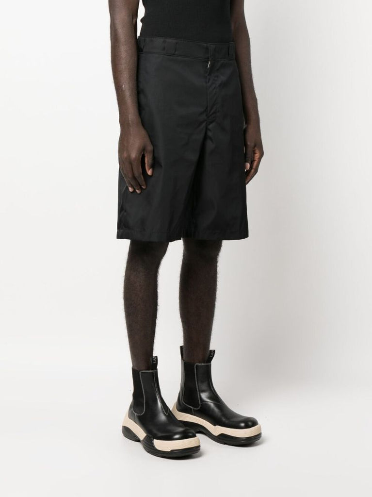 Black Knee-length Bermuda Shorts