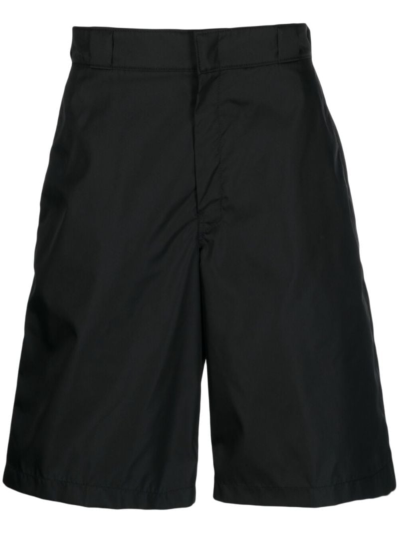 Black Knee-length Bermuda Shorts
