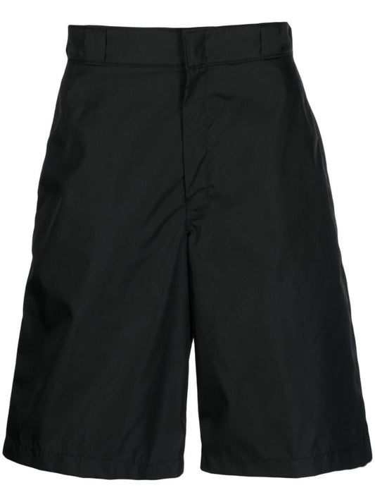 Black Knee-length Bermuda Shorts
