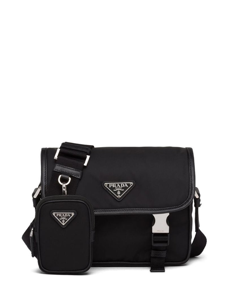 Black Re-nylon Shoulder Bag