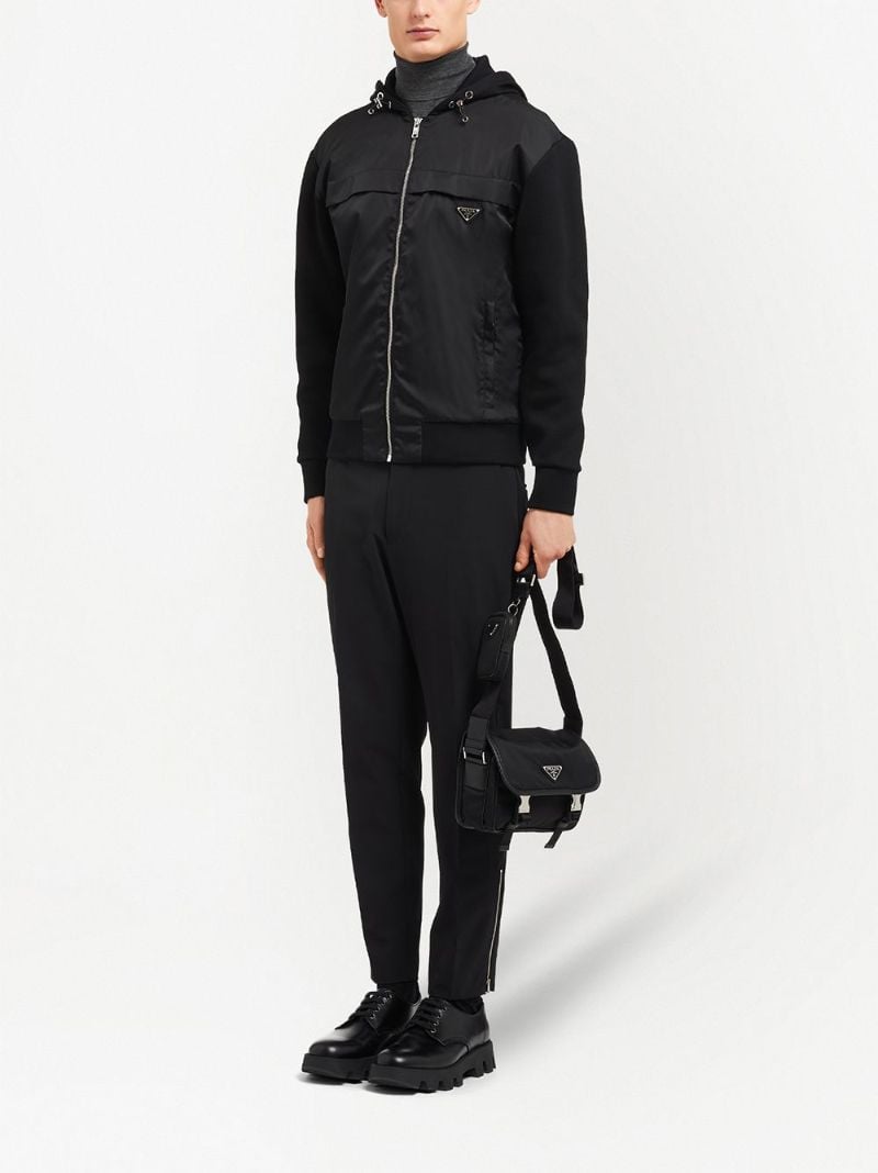 Black Re-nylon Shoulder Bag