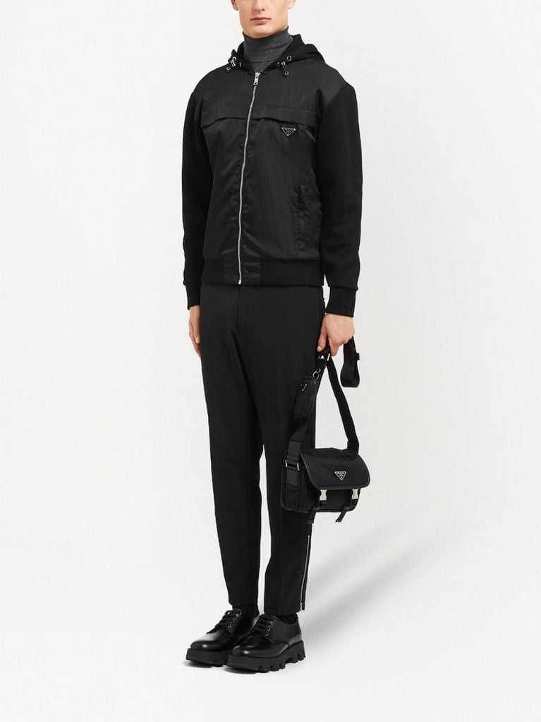 Black Re-nylon Shoulder Bag