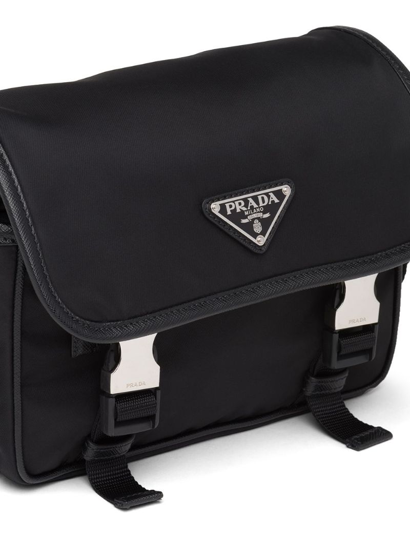 Black Re-nylon Shoulder Bag