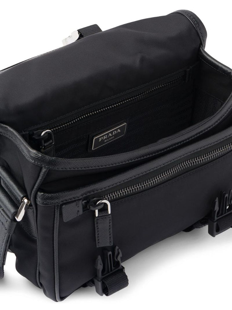 Black Re-nylon Shoulder Bag