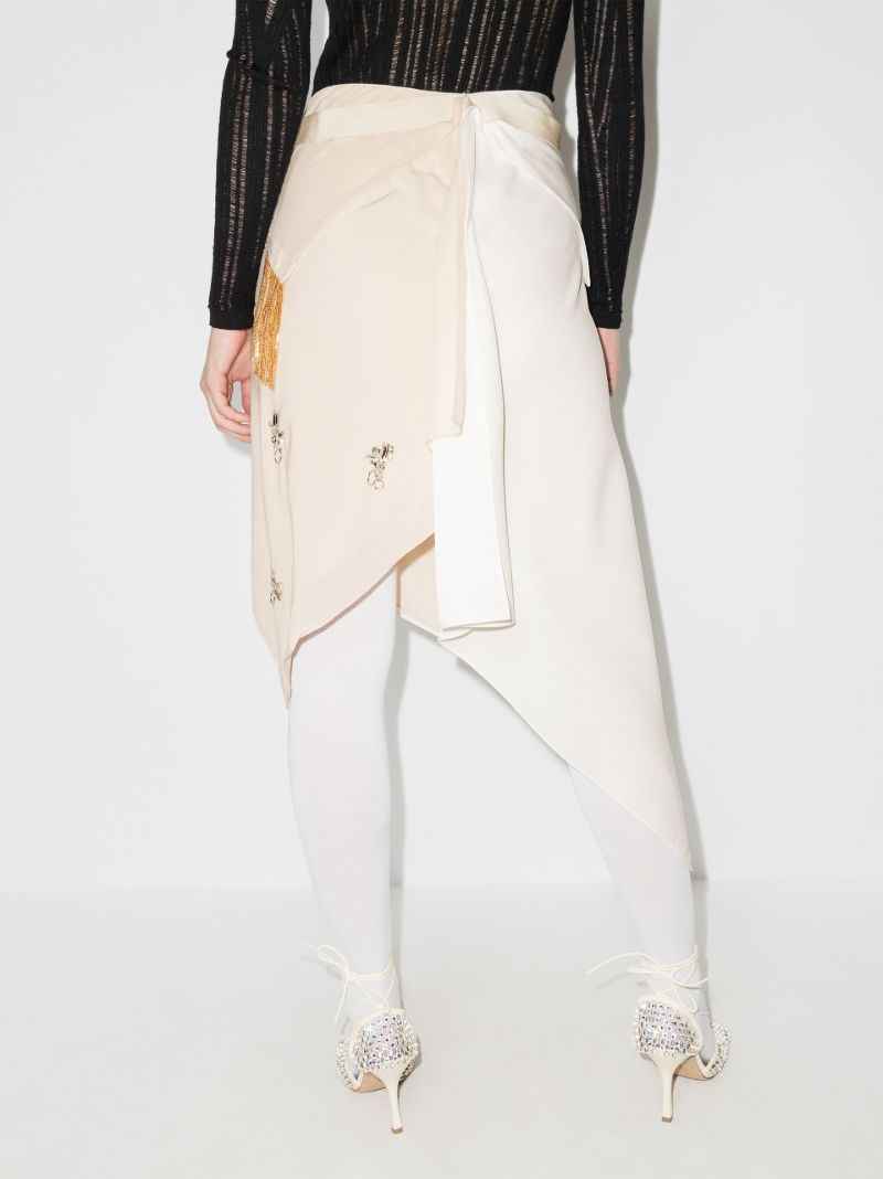 Asymmetric Embellished Skirt