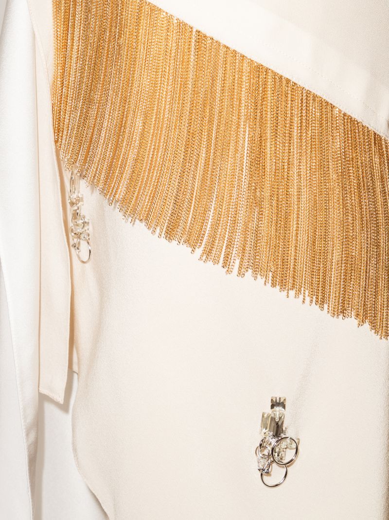 Asymmetric Embellished Skirt