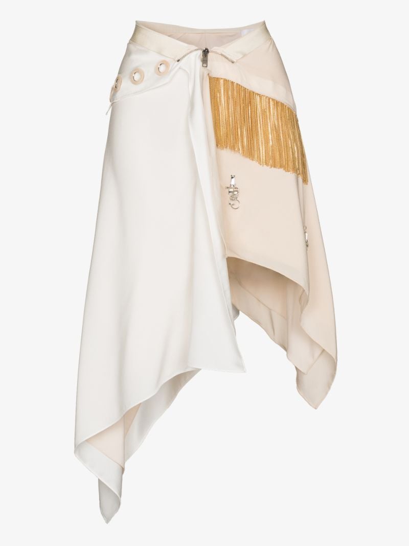 Asymmetric Embellished Skirt