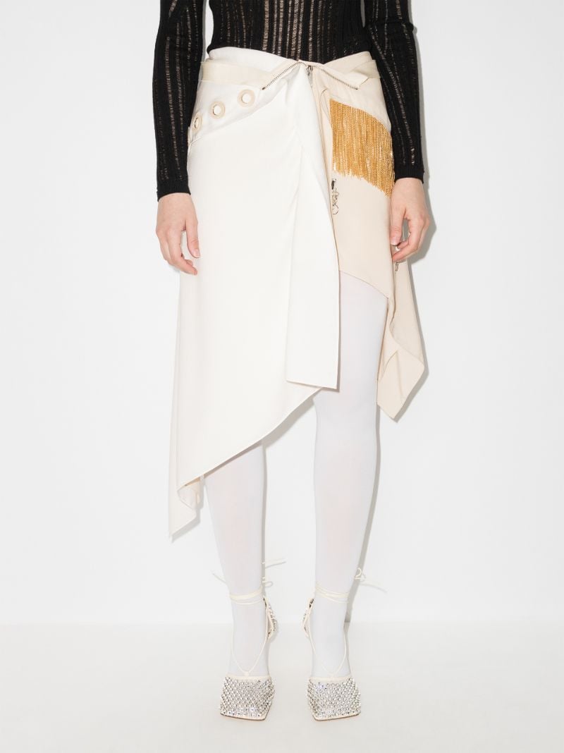Asymmetric Embellished Skirt
