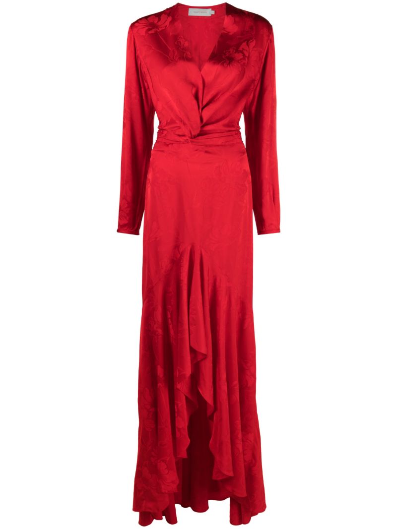 Albarella Floral Jacquard Gown