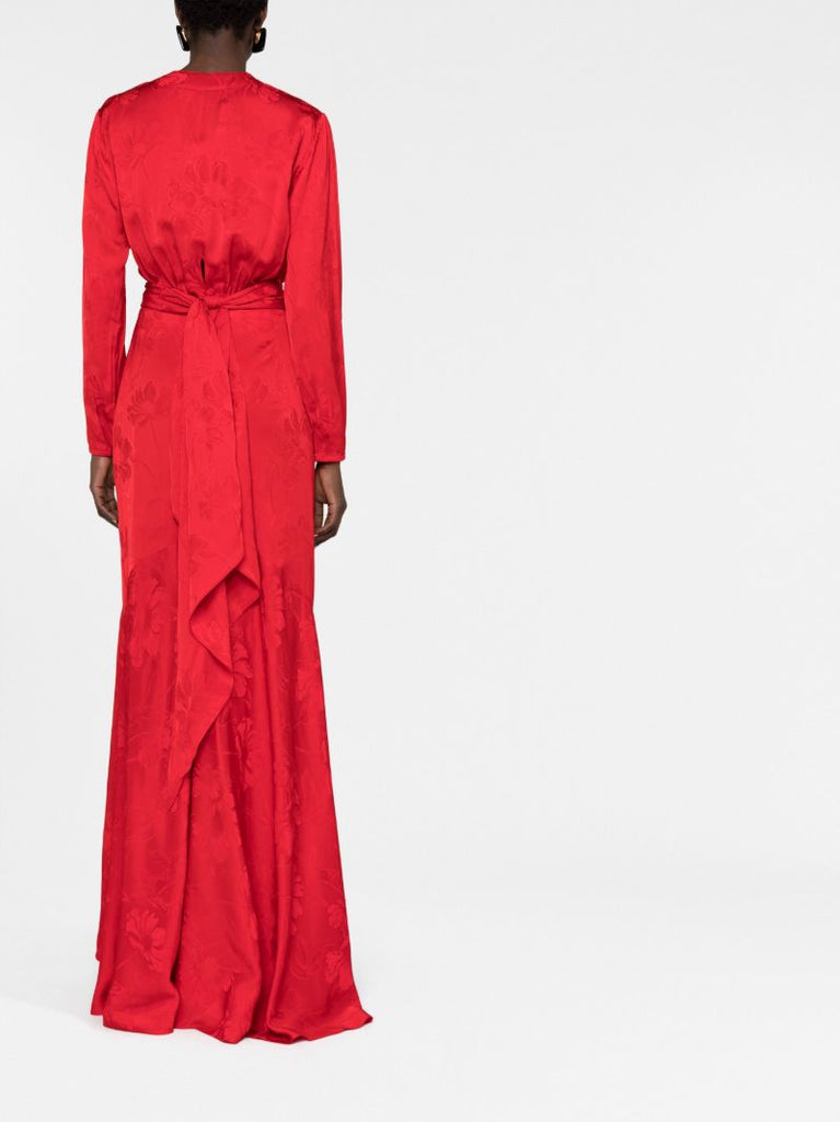 Albarella Floral Jacquard Gown