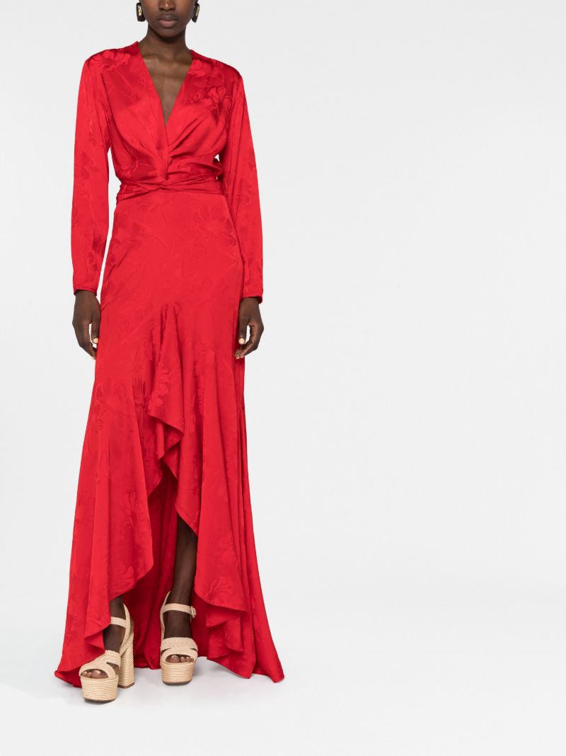 Albarella Floral Jacquard Gown