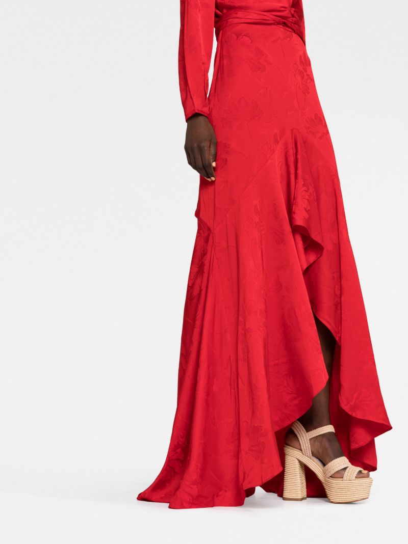 Albarella Floral Jacquard Gown