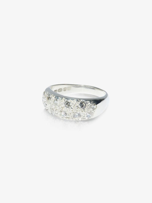 Sterling Silver Riviera Sapphire Ring