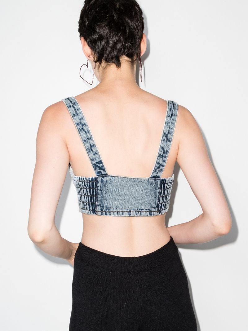 Crystal Denim Bralette Top