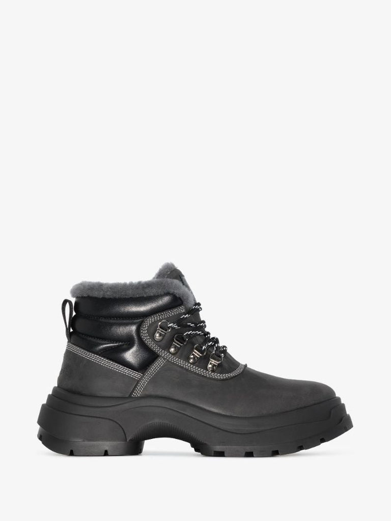 Black Leather Hiking Boots