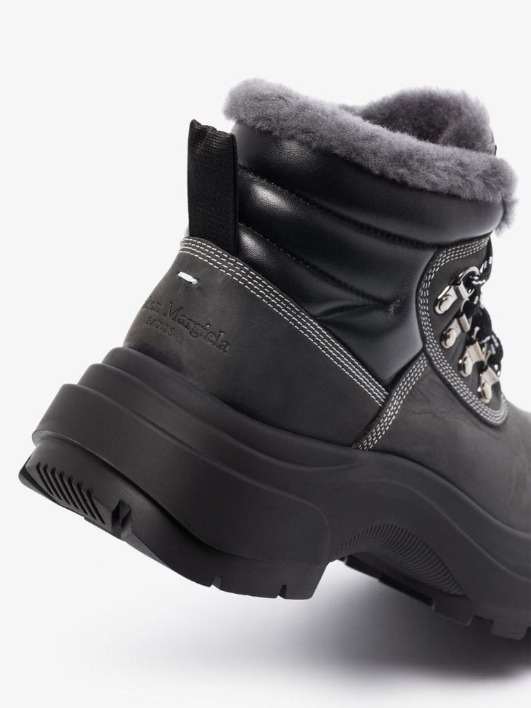 Black Leather Hiking Boots
