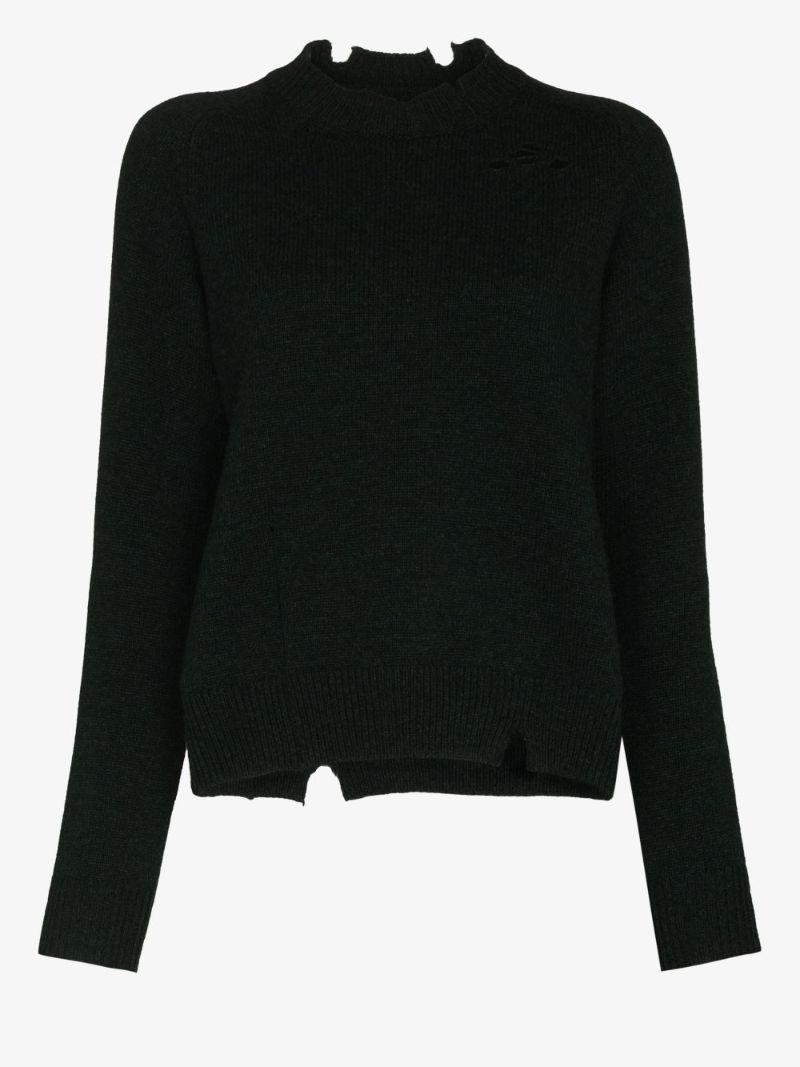 Distressed Wool Sweater