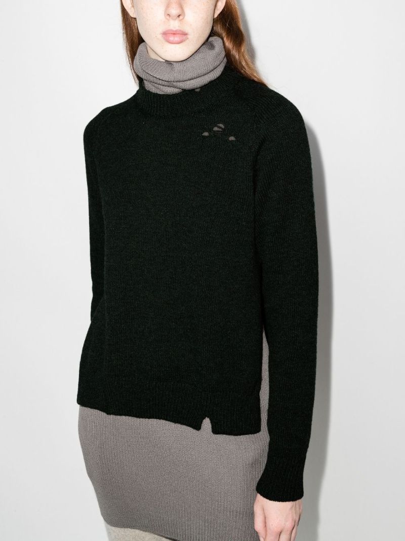 Distressed Wool Sweater