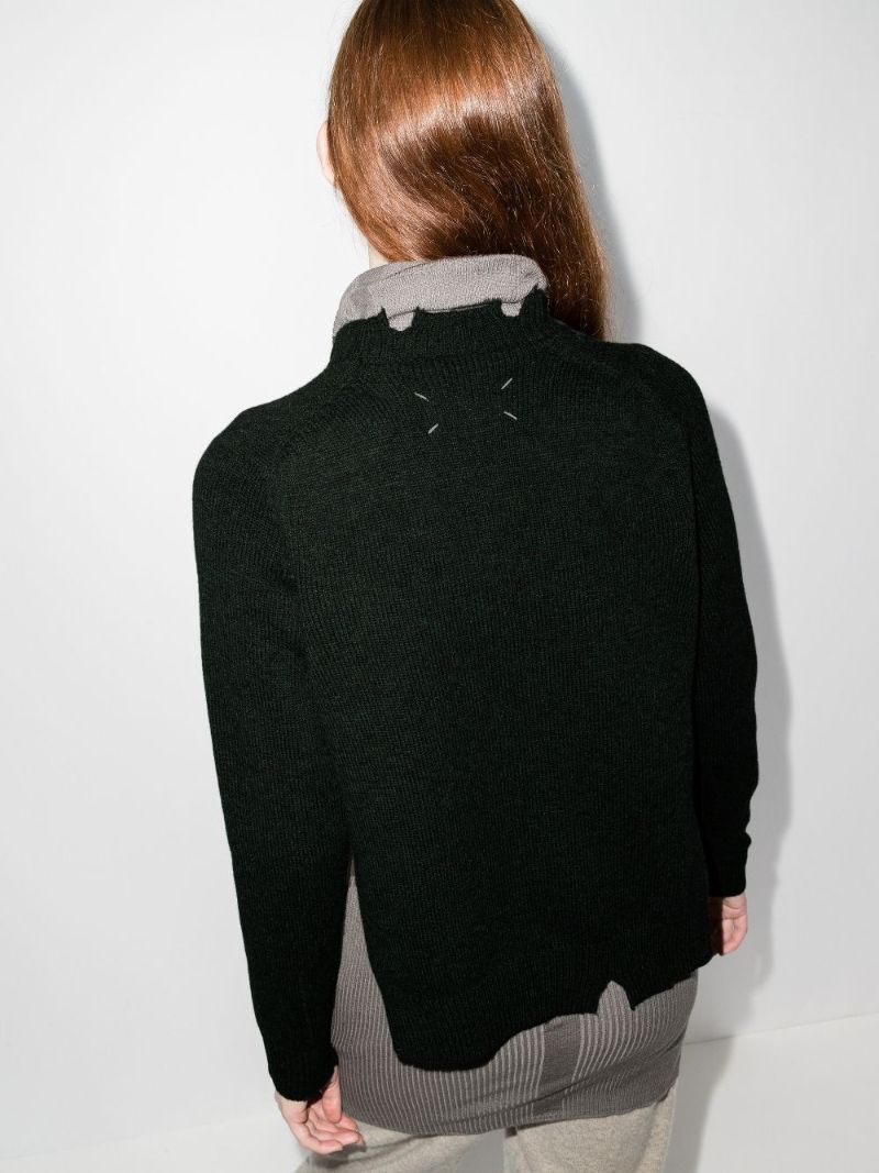 Distressed Wool Sweater